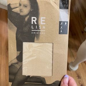 Nude fish net stockings